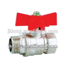 J2025 Butterfly handle Brass Ball Valve F/M